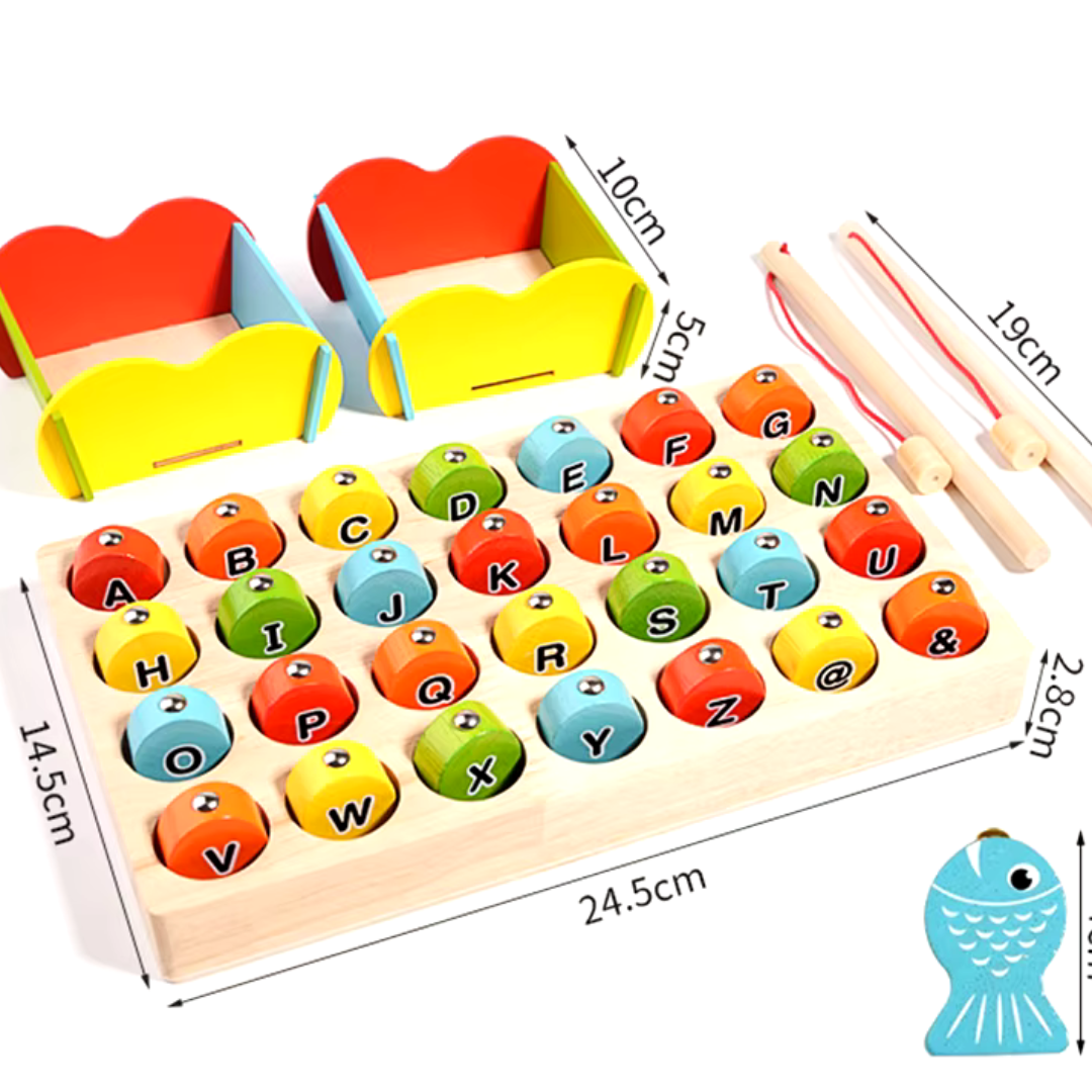 Alphabet Fishing Game – Learn Letters & Numbers with Interactive Play, Boosts Recognition & Early Education, Ages 3-5+