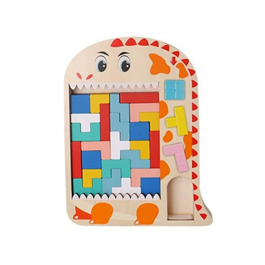 PuzzlePlay Block Set – Interactive Stacking Game for Fine Motor & Critical Thinking Skills, Ages 3-5+