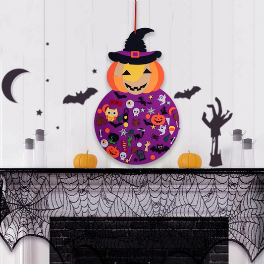 SpookyCraft Halloween Set – DIY Felt Decorations for Creative Fun & Family Bonding, Ages 2-5+