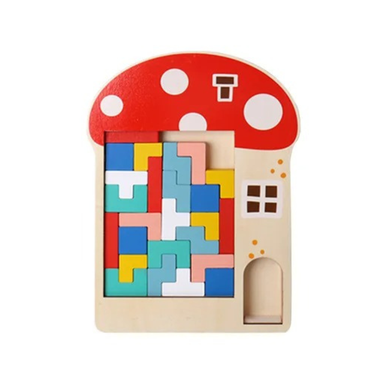 PuzzlePlay Block Set – Interactive Stacking Game for Fine Motor & Critical Thinking Skills, Ages 3-5+