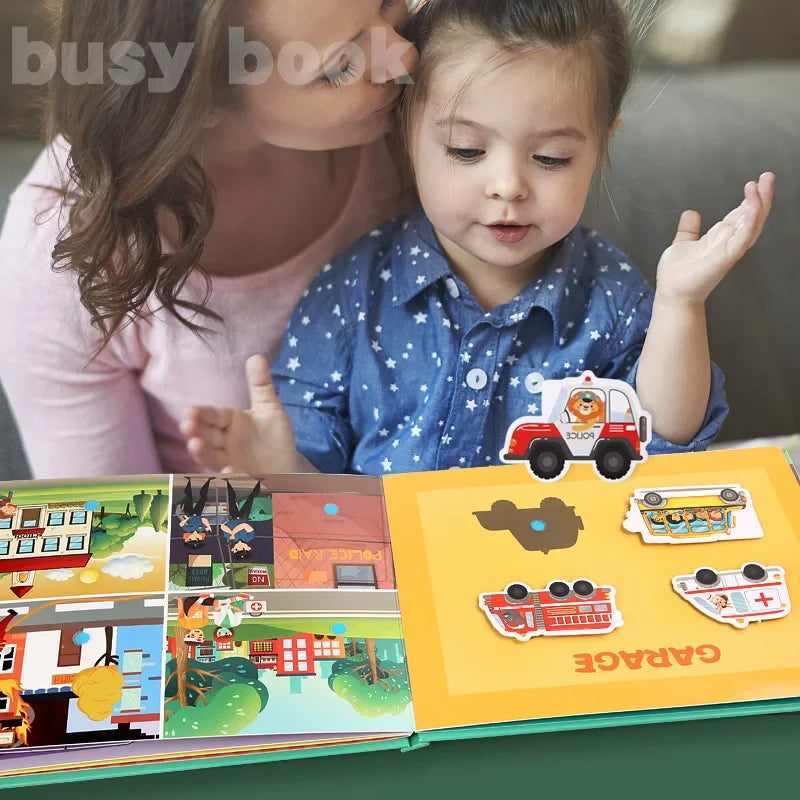 Interactive Learning Book – Develop Fine Motor Skills Through Play, Ages 3+