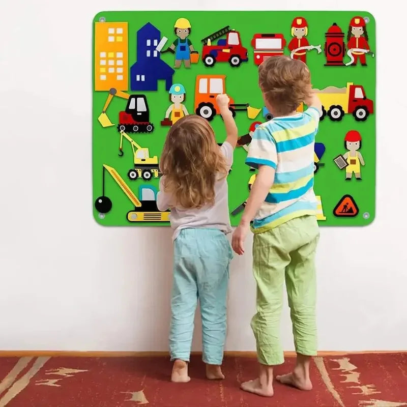 Imagination Felt Board – Interactive Play for Creativity and Learning, Zoo, Underwater, Farm, and Cosmos Themes, Ages 2-5+