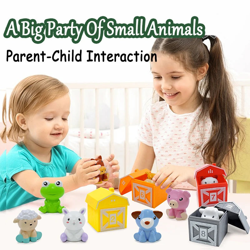 Farm Animal Learning Set – Montessori-Inspired Educational Toy for Fine Motor Skills & Cognitive Development, Ages 1-5+