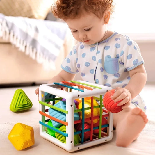 Shape Discovery Cube – Interactive Colour and Shape Learning Toy for Fine Motor Skills & Cognitive Development, Ages 1-4