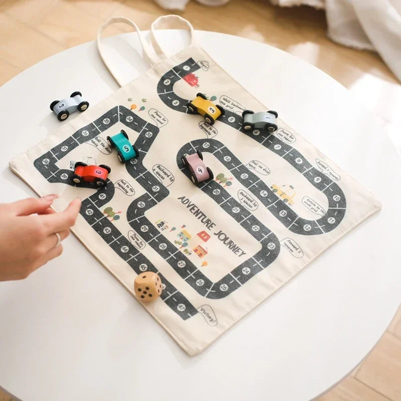 Wooden Traffic Learning Set – Interactive Montessori-Inspired Play & Education for Toddlers, Develops Fine Motor Skills & Spatial Awareness