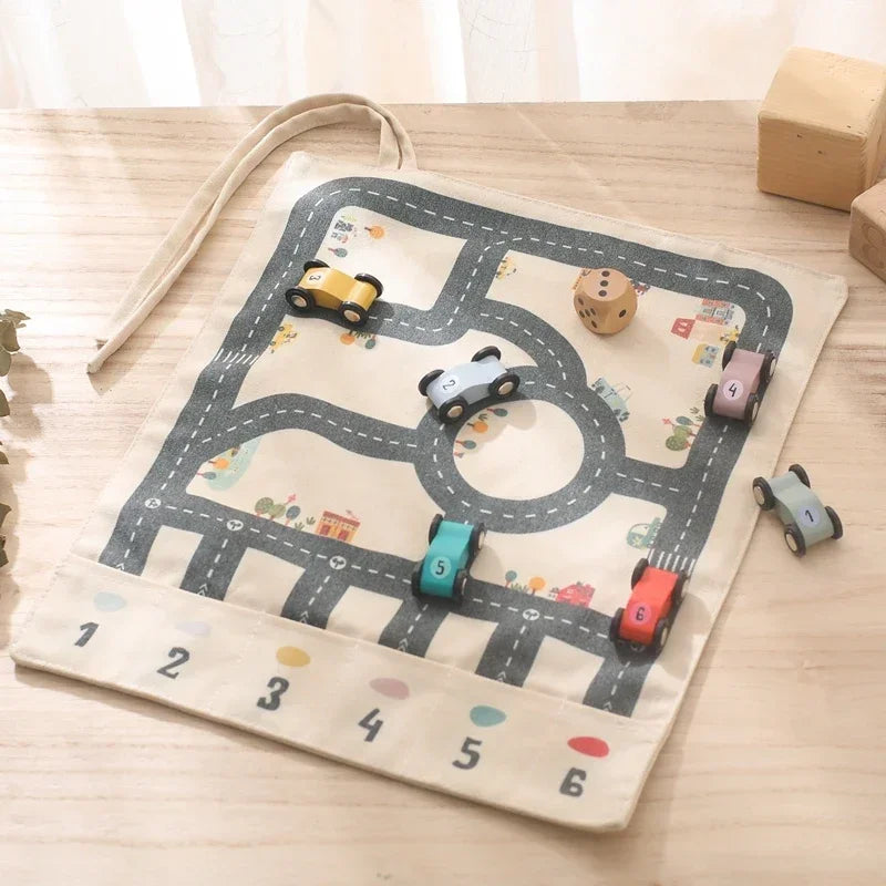 Wooden Traffic Learning Set – Interactive Montessori-Inspired Play & Education for Toddlers, Develops Fine Motor Skills & Spatial Awareness