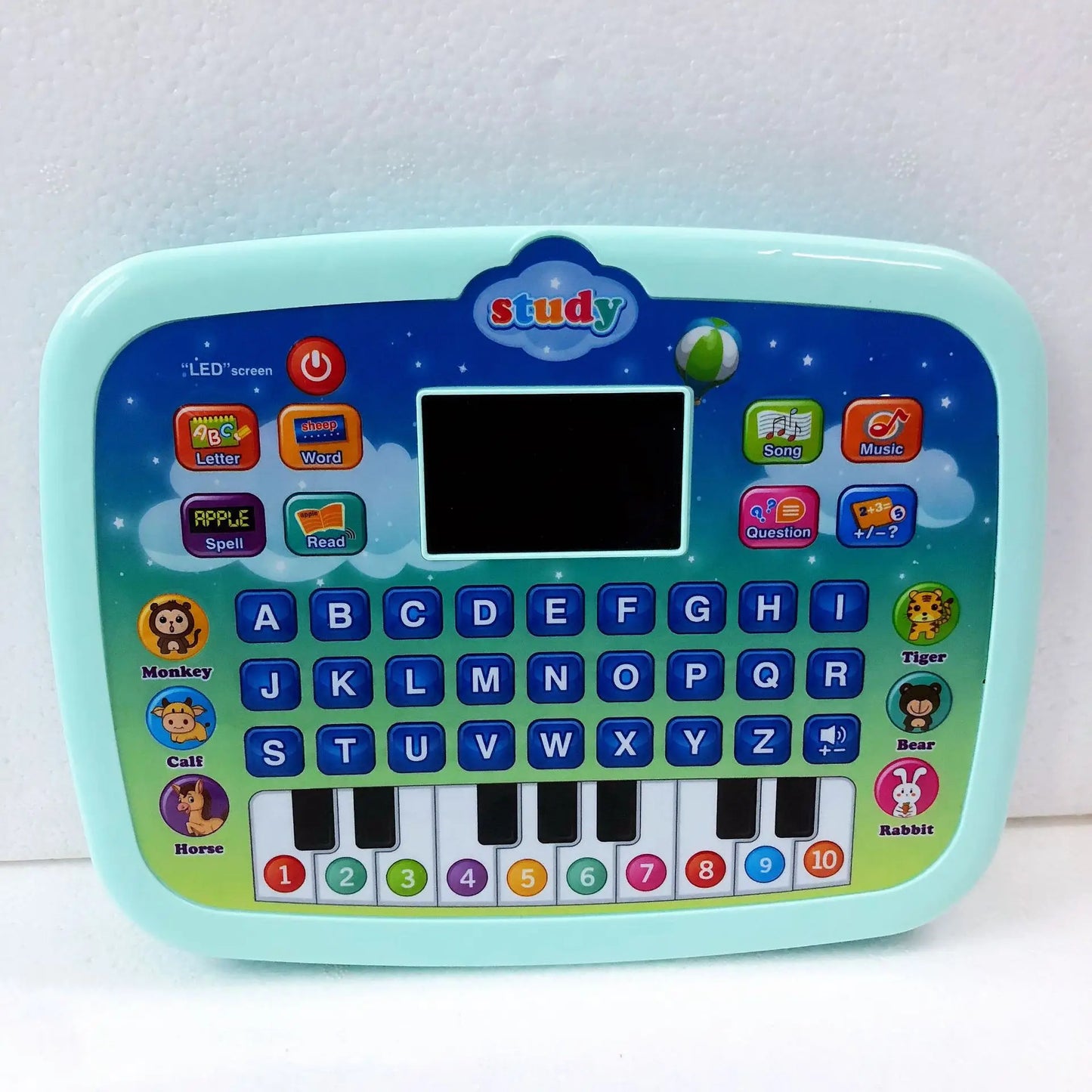 Interactive Learning Tablet – Language & Math Educational Toy with Lights and Sounds, Child-Friendly Design, Ages 3-5+