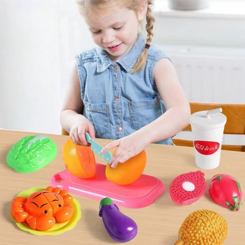 Slice & Learn Kitchen Set – Fun Fruit & Veggie Cutting Toy for Kids, Ages 3-5+