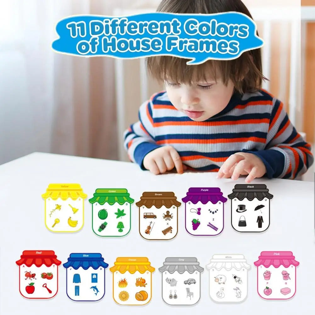 ColourCraft – Montessori Magnetic Stickers for Colour Recognition, Alphabet Learning, Vocabulary Growth, Ages 4-5+