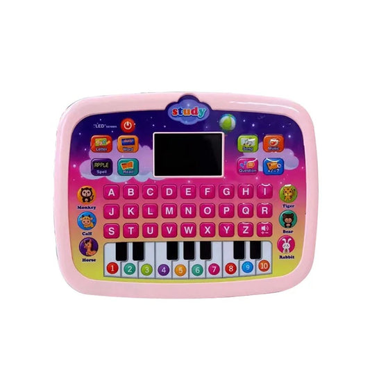 Interactive Learning Tablet – Language & Math Educational Toy with Lights and Sounds, Child-Friendly Design, Ages 3-5+