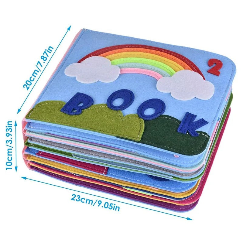 Interactive Felt Storybook – Montessori-Inspired Activity Book for Fine Motor Skills & Cognitive Development, Ages 2-5+