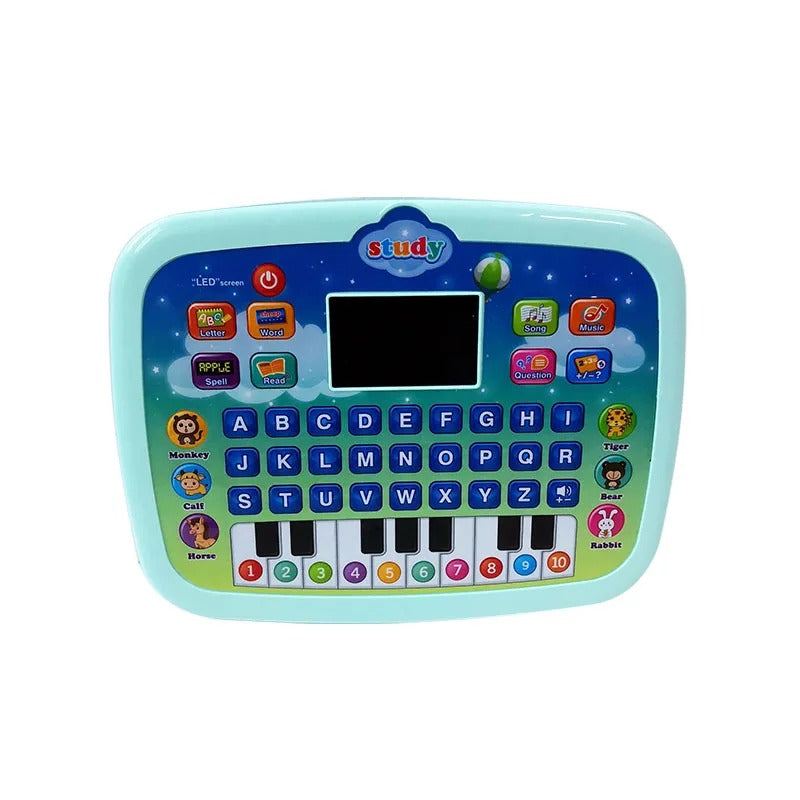 Interactive Learning Tablet – Language & Math Educational Toy with Lights and Sounds, Child-Friendly Design, Ages 3-5+