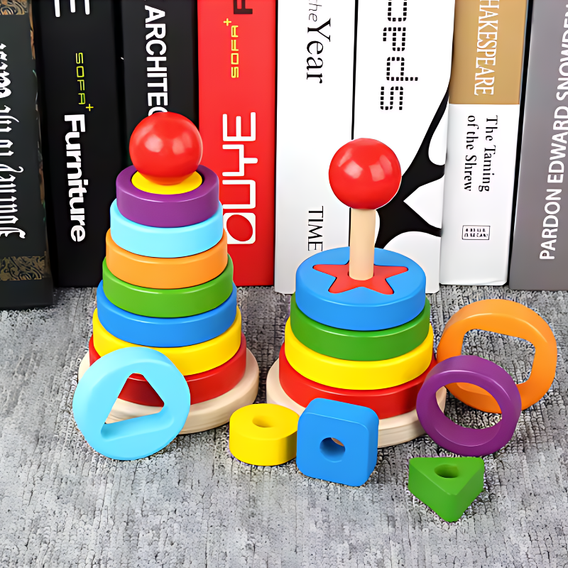 ShapeMaster Stacking Toy – Early Learning & Creativity for Toddlers, Ages 3-5+