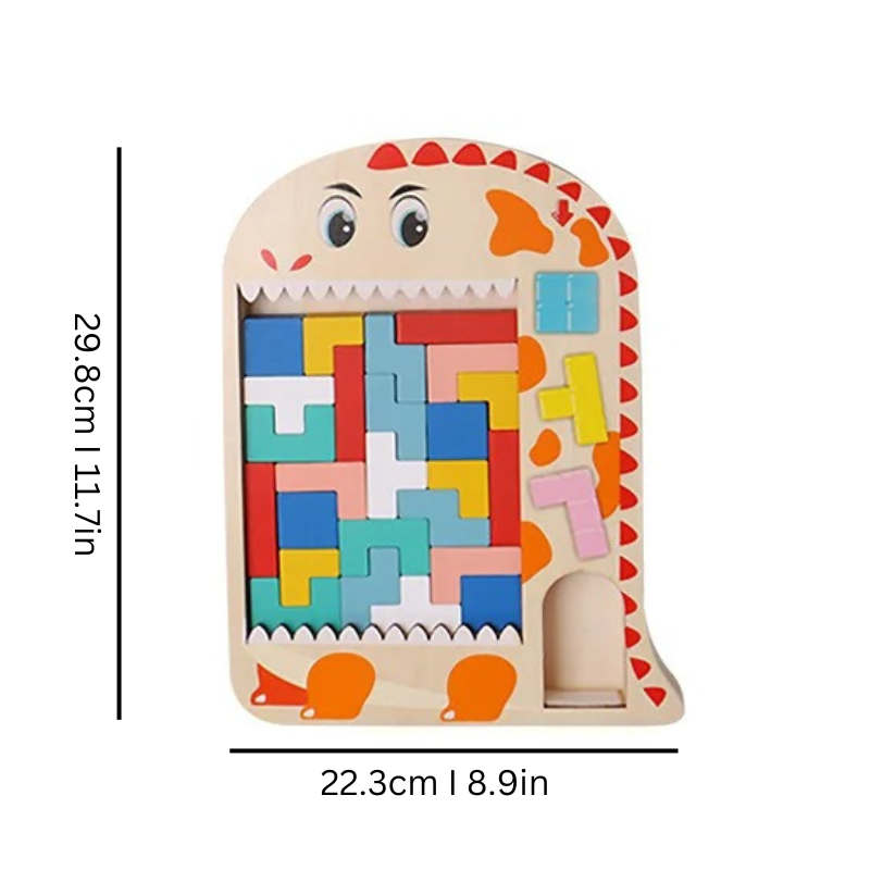 PuzzlePlay Block Set – Interactive Stacking Game for Fine Motor & Critical Thinking Skills, Ages 3-5+