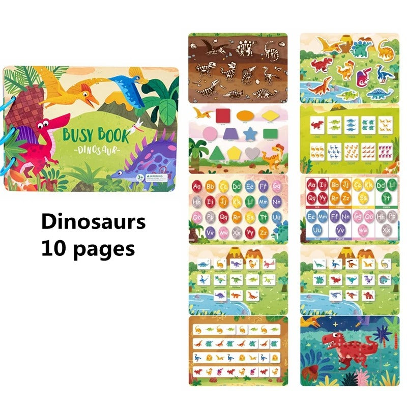 Interactive Dino & Animal Adventure Book – Fun Learning for Kids, Ages 3+